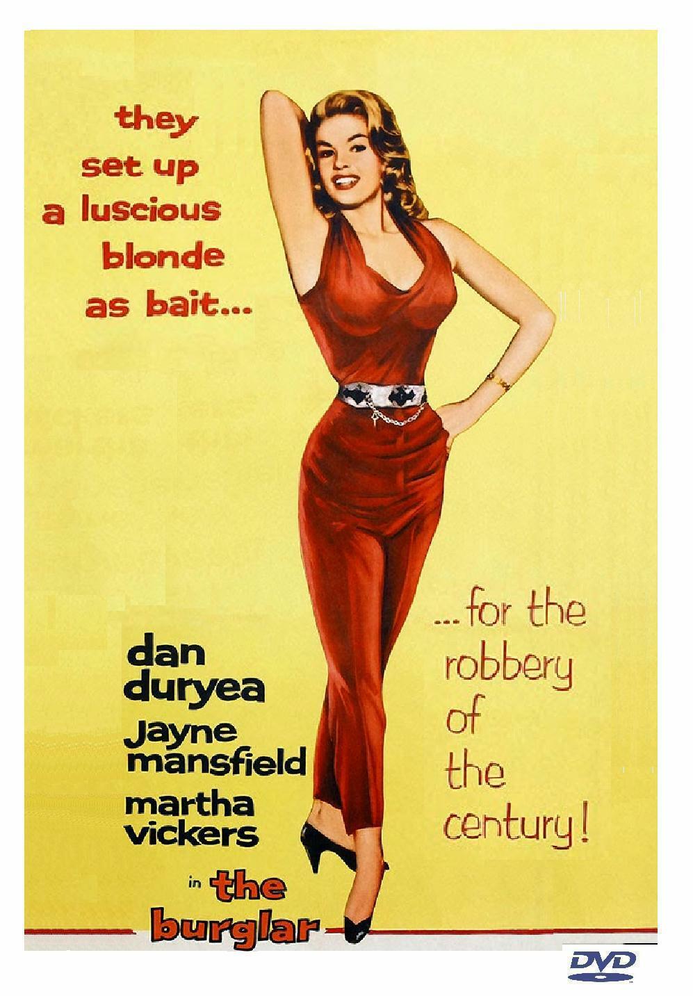 THE BURGLAR (1957) Dan Duryea, Jayne Mansfield, Martha Vickers ALL REG DVD