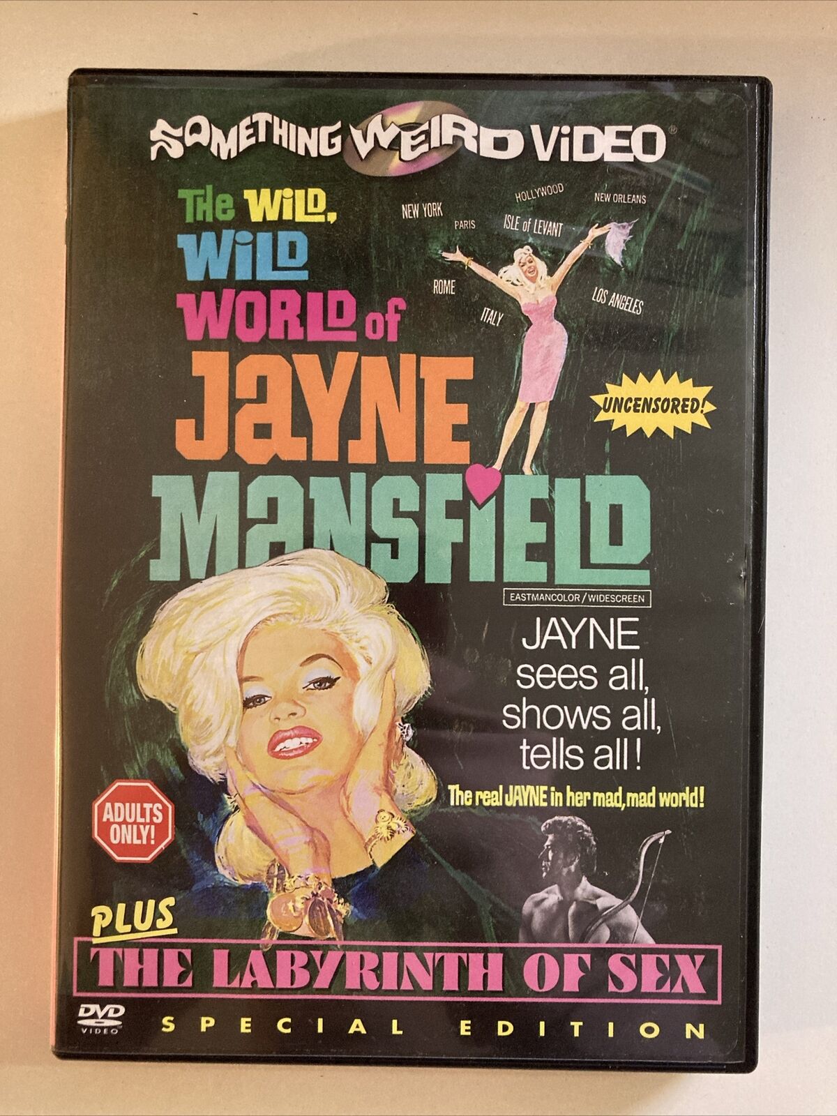 The Wild, Wild World of Jayne Mansfield / The Labyrinth of Sex (DVD) Free Ship H