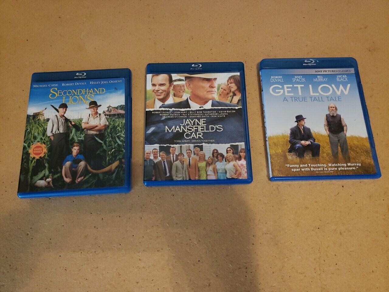 Lot Of 3 Robert Duvall Blu Rays Secondhand Lions Get Low Jayne Mansfield’s Car