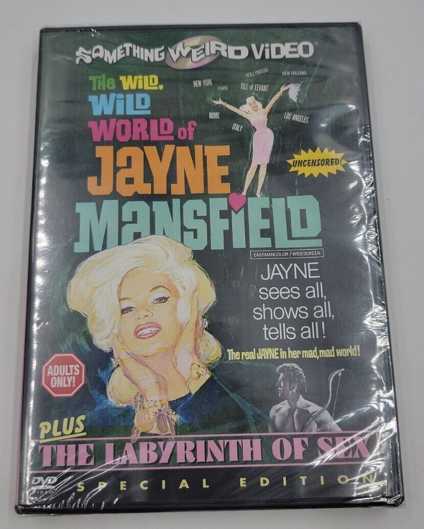 The Wild, Wild World of Jayne Mansfield / The Labyrinth of Sex (DVD 2003) Sealed