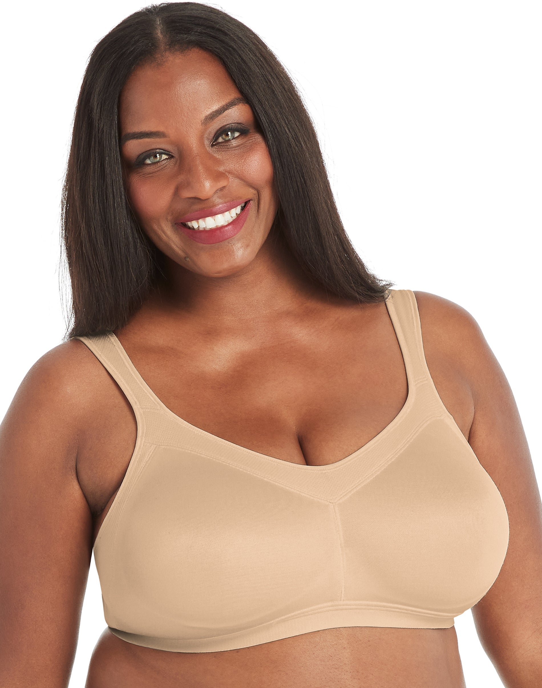 Playtex 18 Hour Active Breathable Comfort Full Coverage Wireless Bra Nude 42DD Women’s