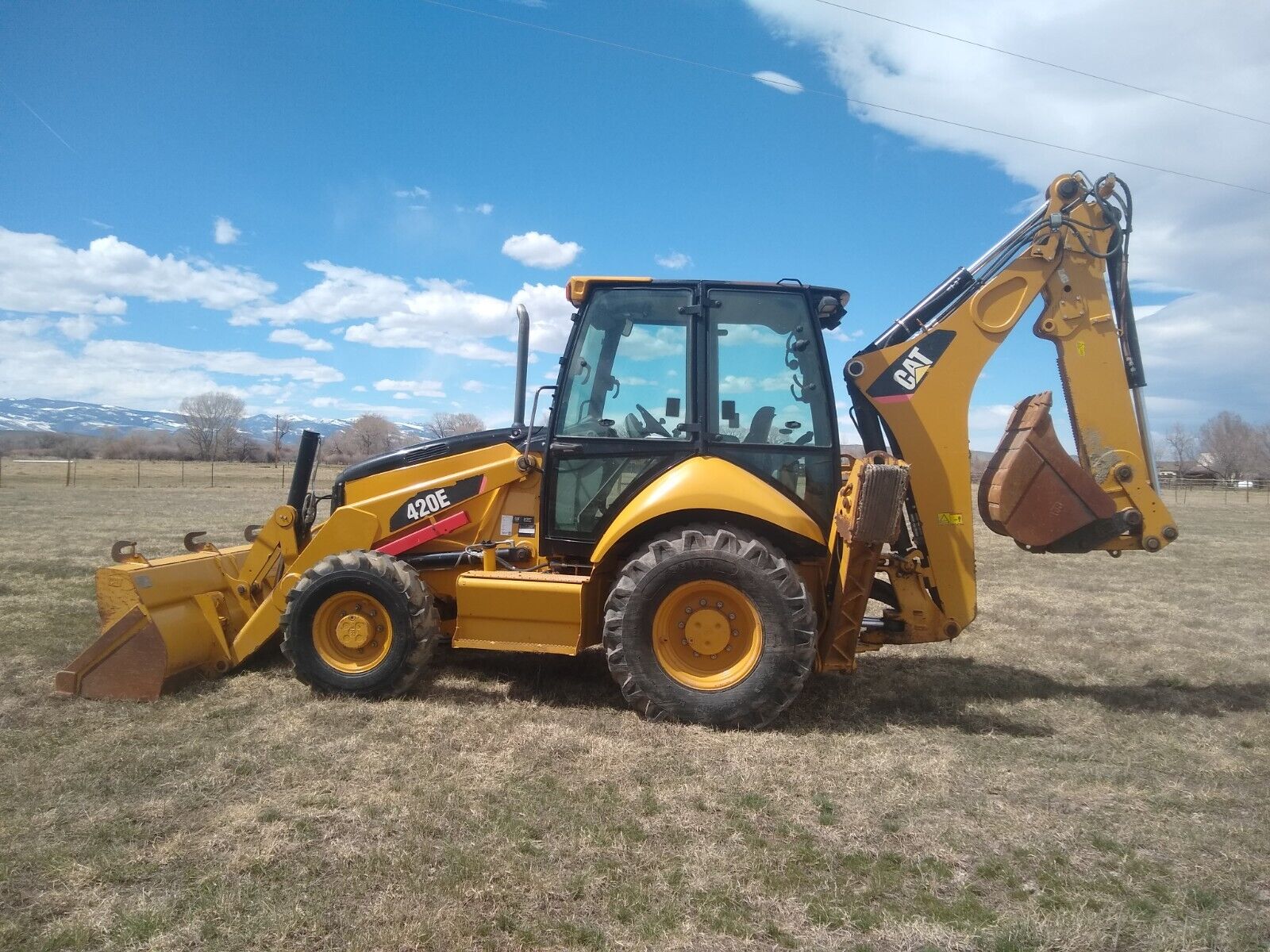 2010 CAT 420E Backhoe W/Extend-a-Hoe Ice Cold A/C, 4×4, AirRide, NON DEF, Extras