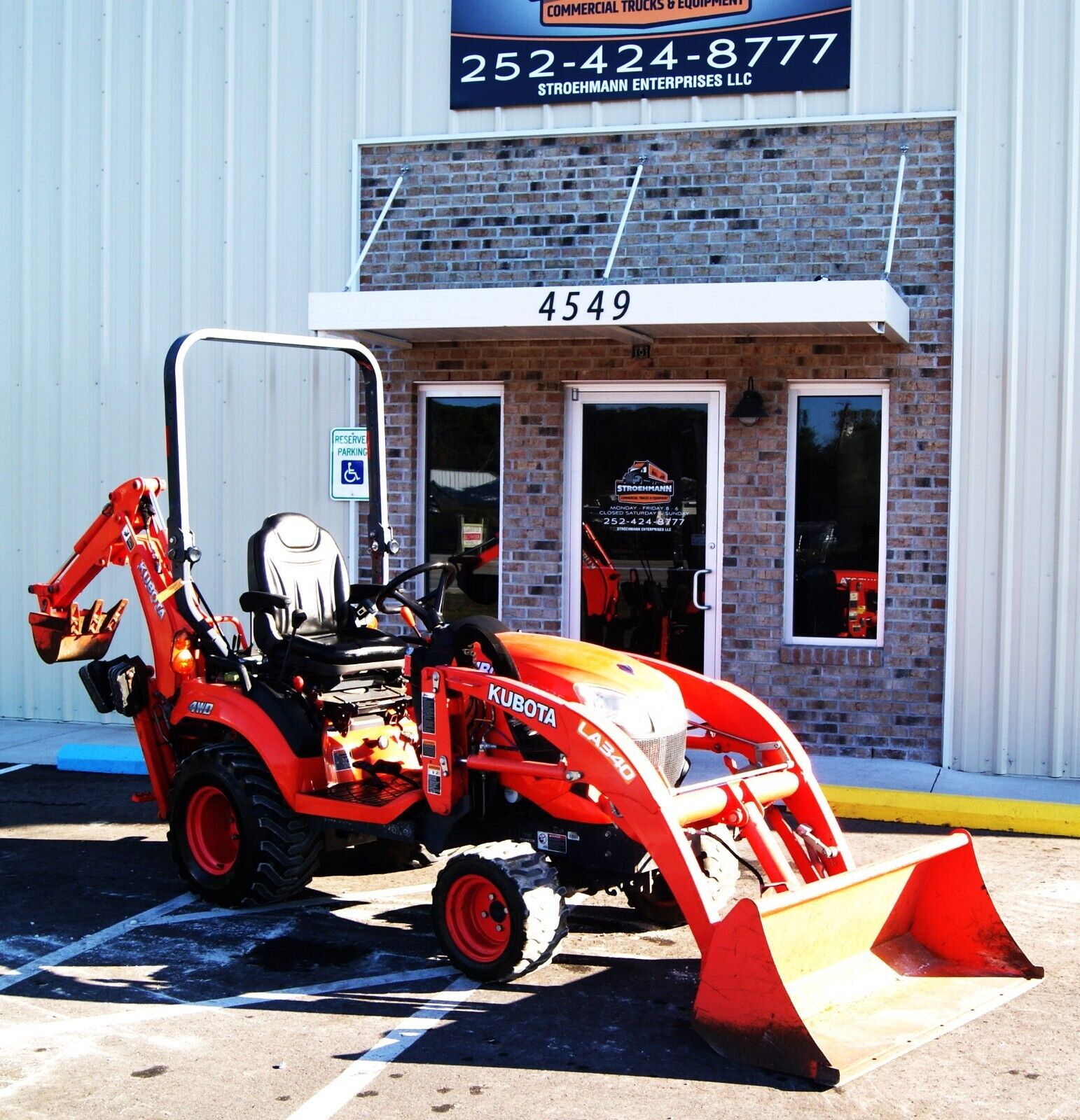 2019 Kubota BX23S Tractor Loader Excavator Backhoe 759 Hours