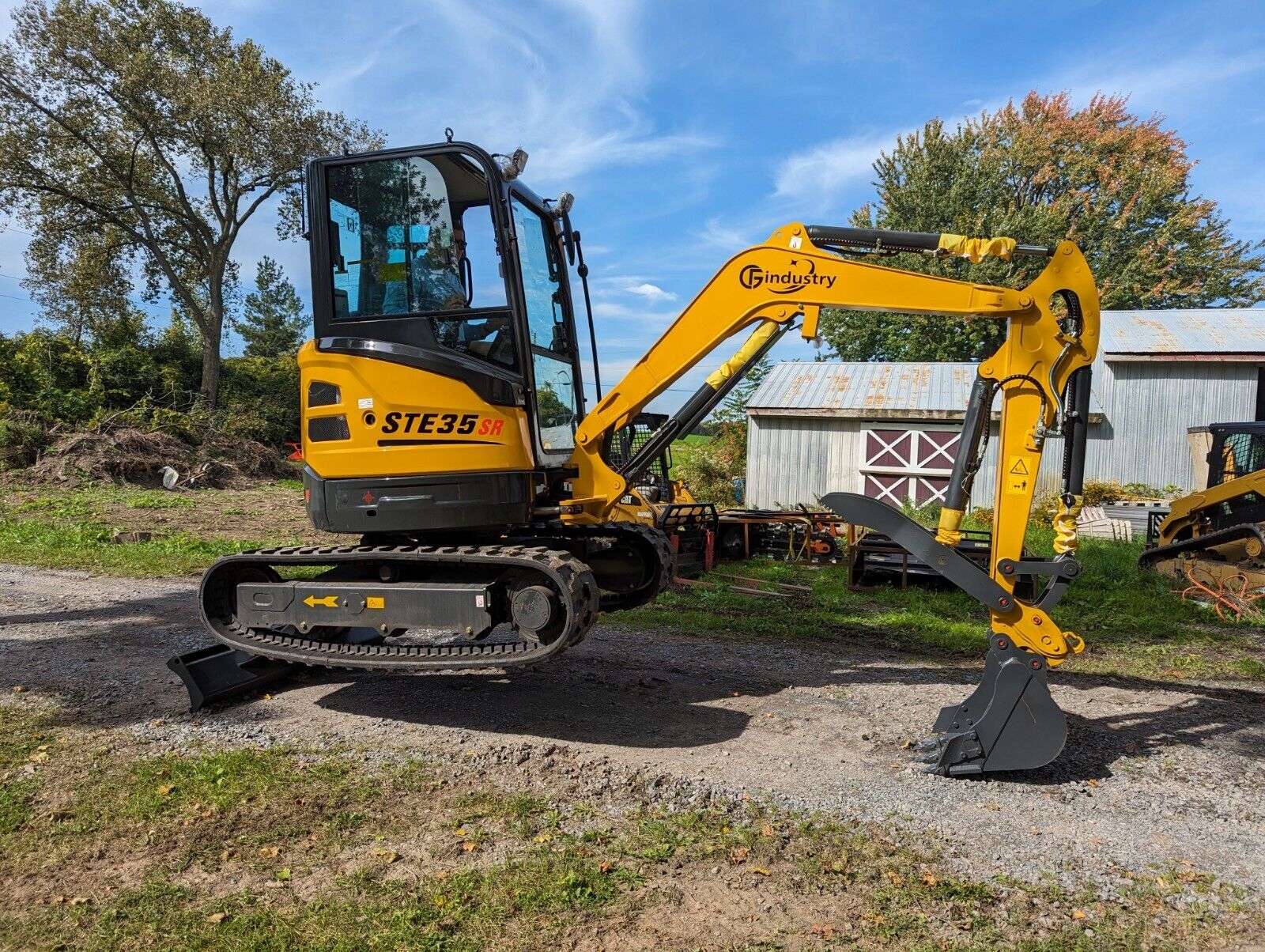 NEW  2023 Enclosed Cab Mini Excavator  2.8 Ton YANMAR Diesel Dozer Blade Thumb
