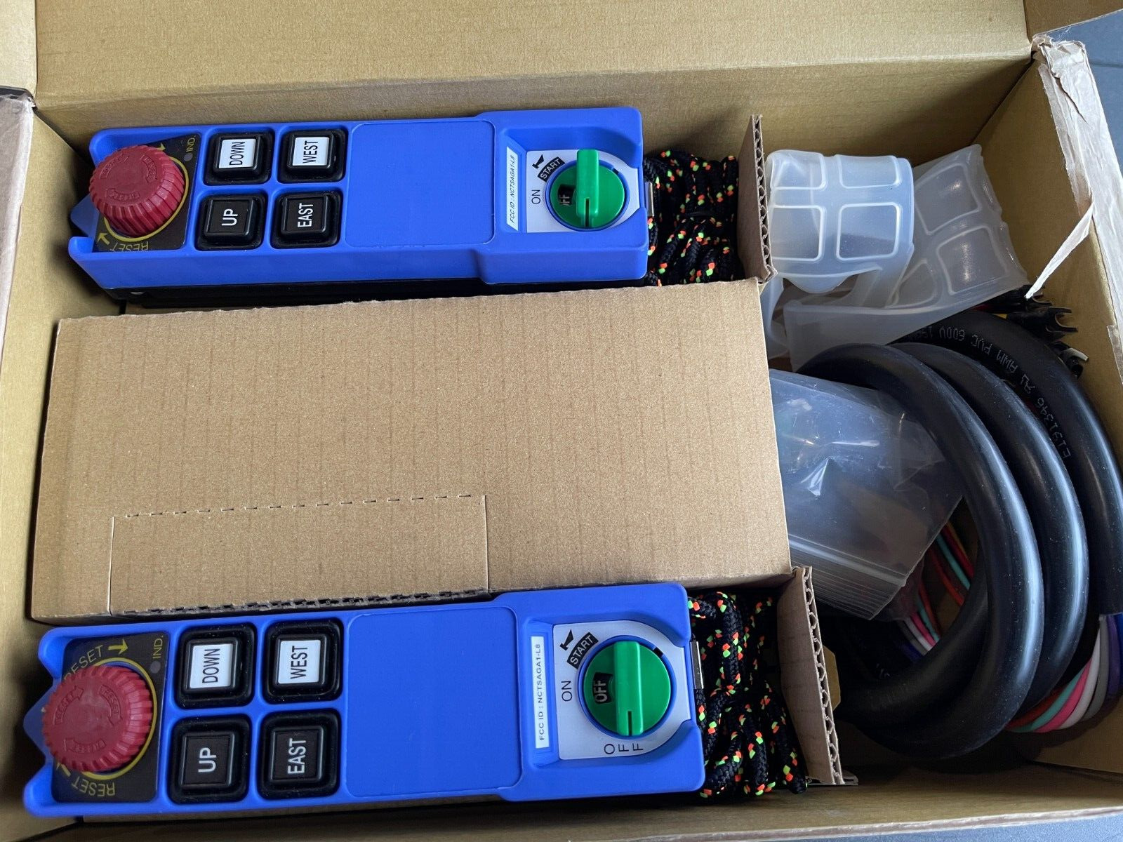 Radio Remote Control Kit. Saga Protean Series,6-Button,1 Speed. 2 Tx110  Vac