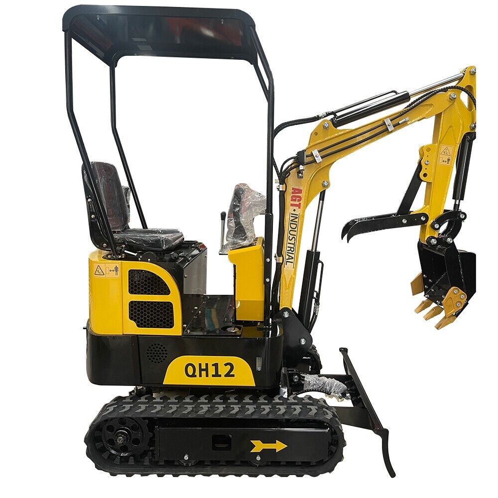 2023 New AGT QH12 Mini Excavator Rubber Track Excavator B&S LCT Engine