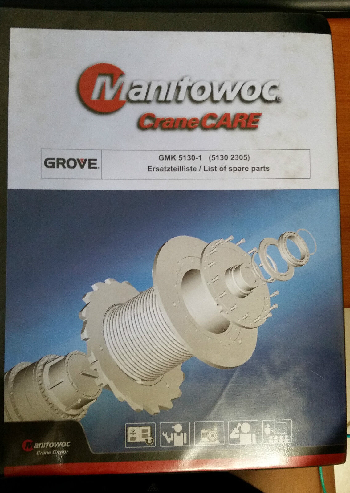 Manitowoc Crane Care GMK 5130-1 (5130 2305) List of Spare Parts Manual