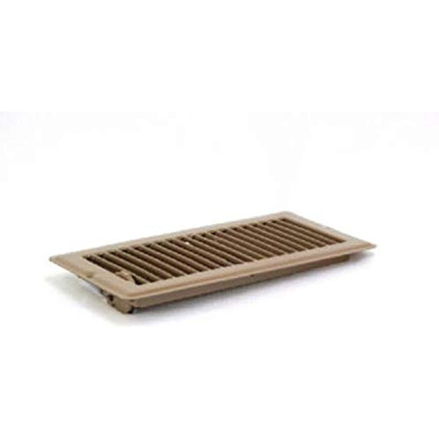 UNITED STATES HDW V103B V-103B Metal Mobile Home Floor Register with Damper to