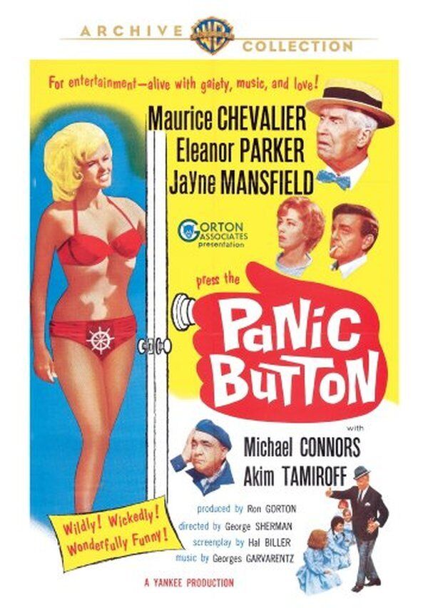 Panic Button DVD (1964) – Maurice Chevalier, Eleanor Parker, Jayne Mansfield