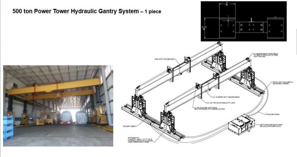 500 Ton Power Tower Hydraulic Gantry System-1 piece