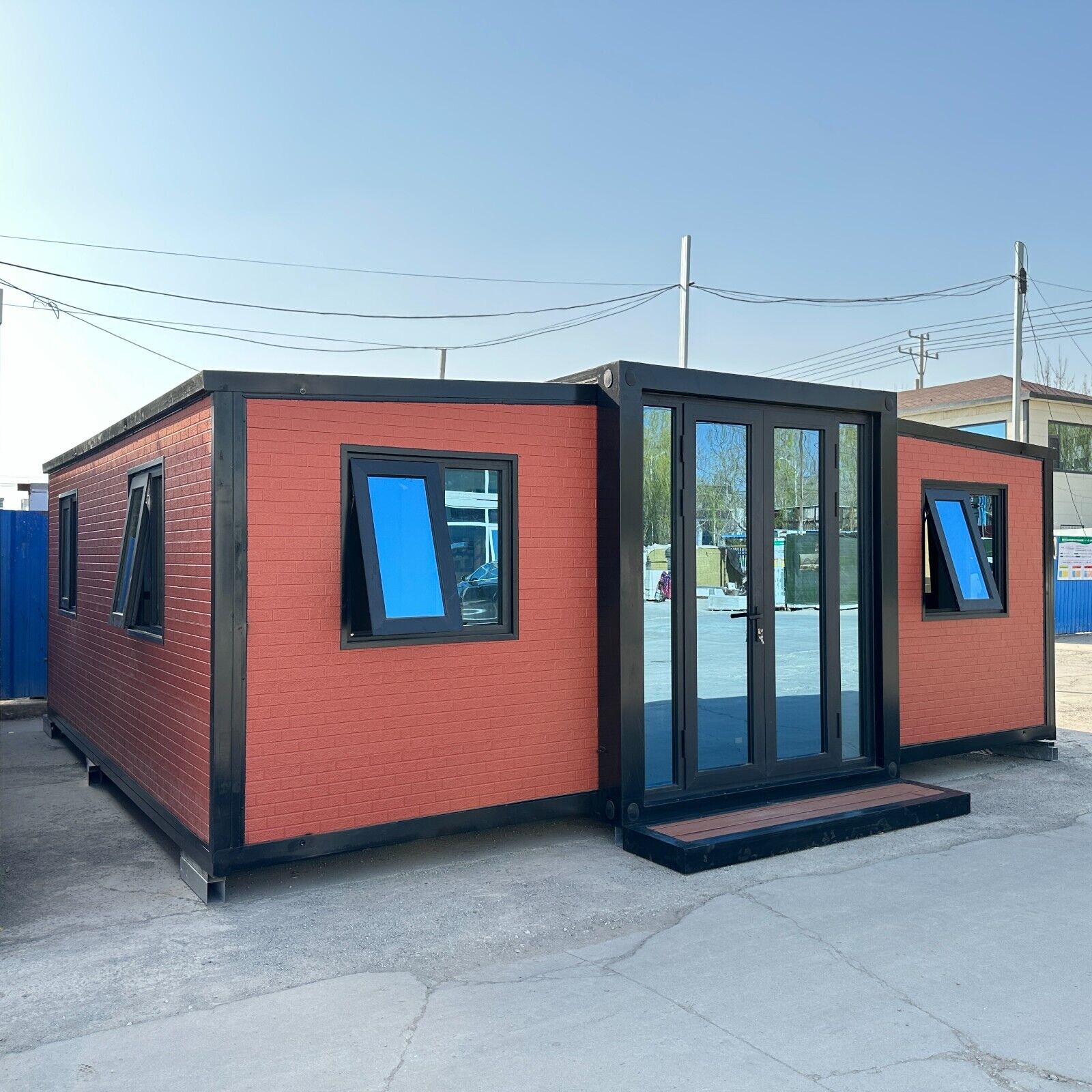 Compact 1-Bedroom Mobile Home with Bathroom, Toilet, and Kitchen