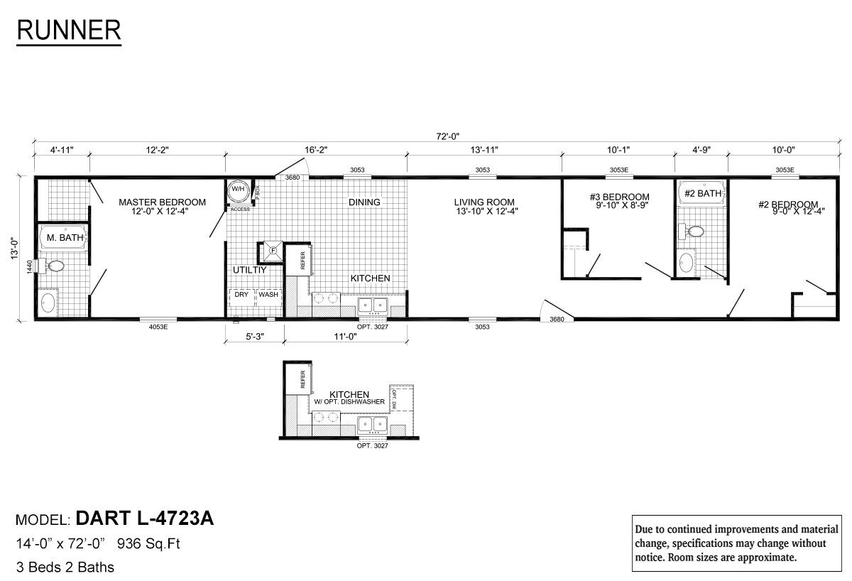 2023 LIVE OAK-DART Mobile Home 3BR/2BA 936 sq ft-FACTORY DIRECT- ALL FLORIDA