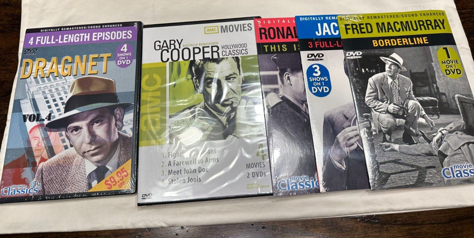 Lot of 5 New Sealed DVDs – Movie & Television Classics (5 Movies/7 TV Shows) ***