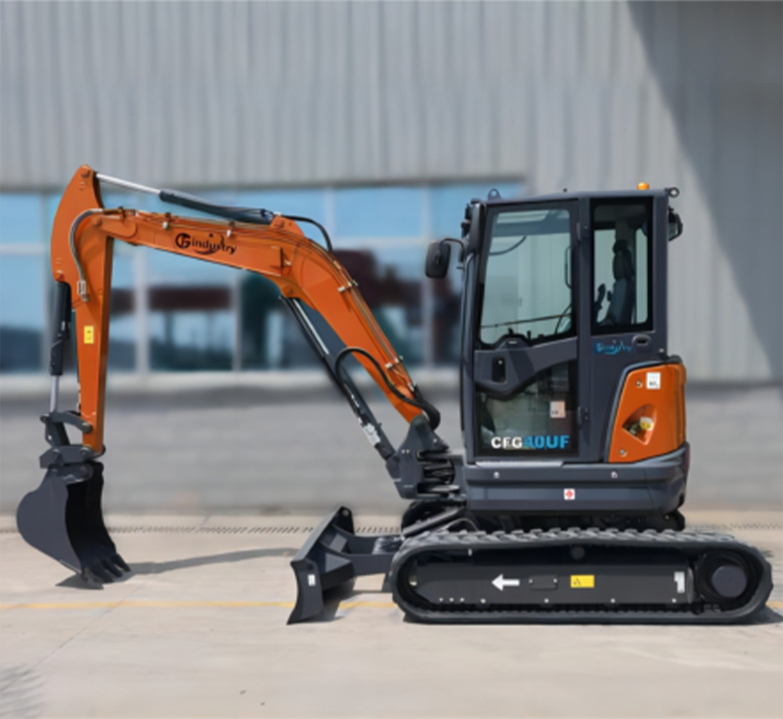 CFG40UF 4 ton Mini Excavator Hydraulic Crawler Kubota Engine w/ Heat Air Radio
