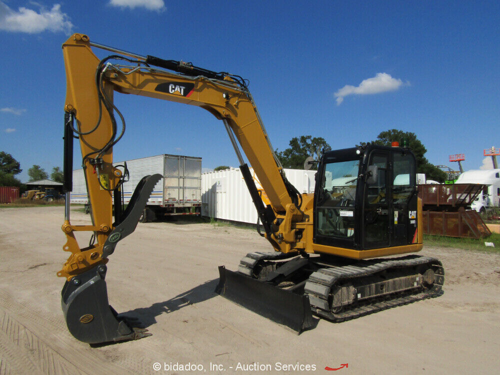 2018 Caterpillar 308E2 CR Hydraulic Excavator Blade Aux Hyd QC Thumb A/C bidadoo