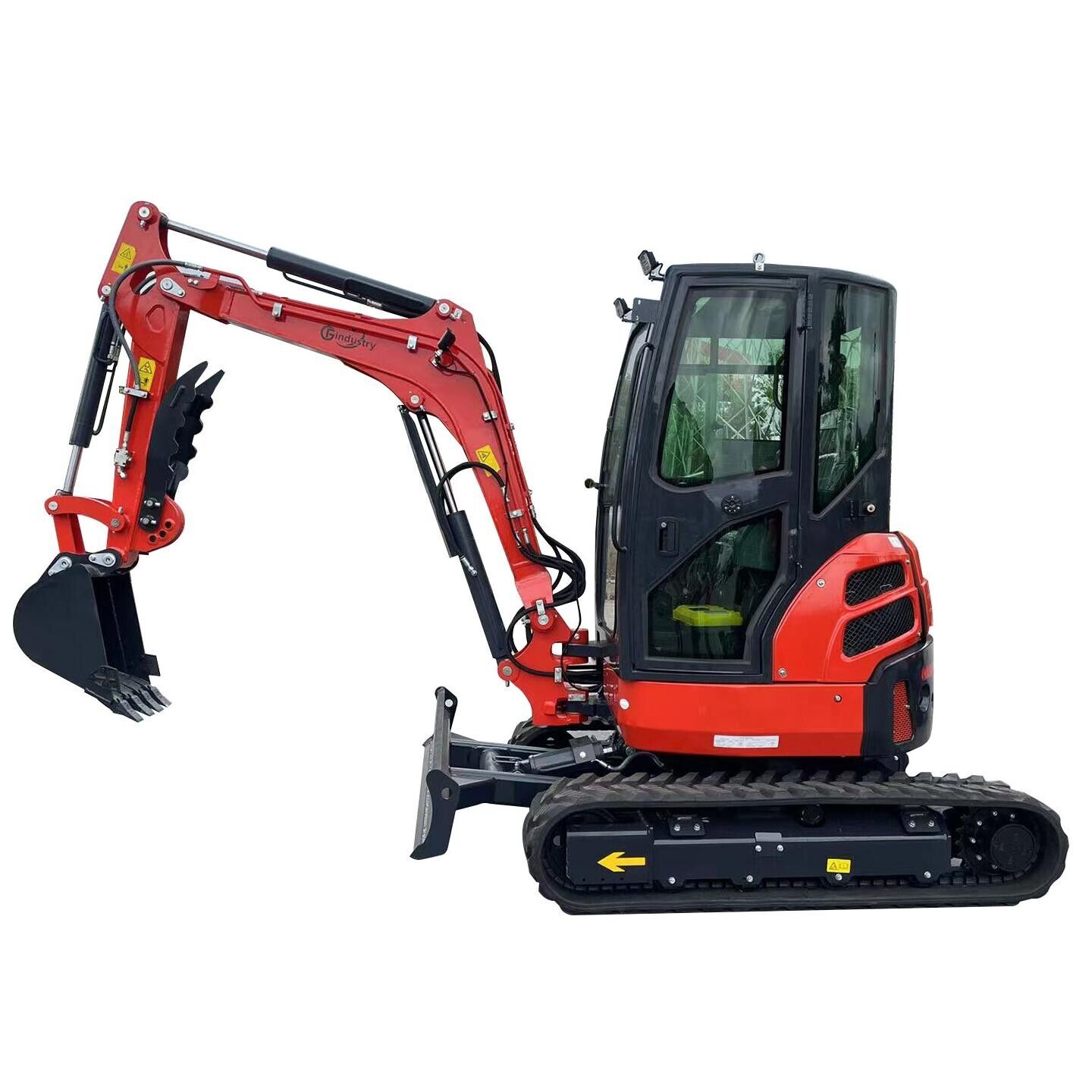 CFG 2024 NEW Mini Excavator 3.5 Ton Crawler Digger Cab w/ Air&Yanmar Engine EPA