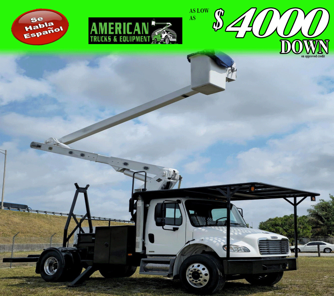 2009 Freightliner M2 Under CDL Bucket Truck 60 FOOT WORKING