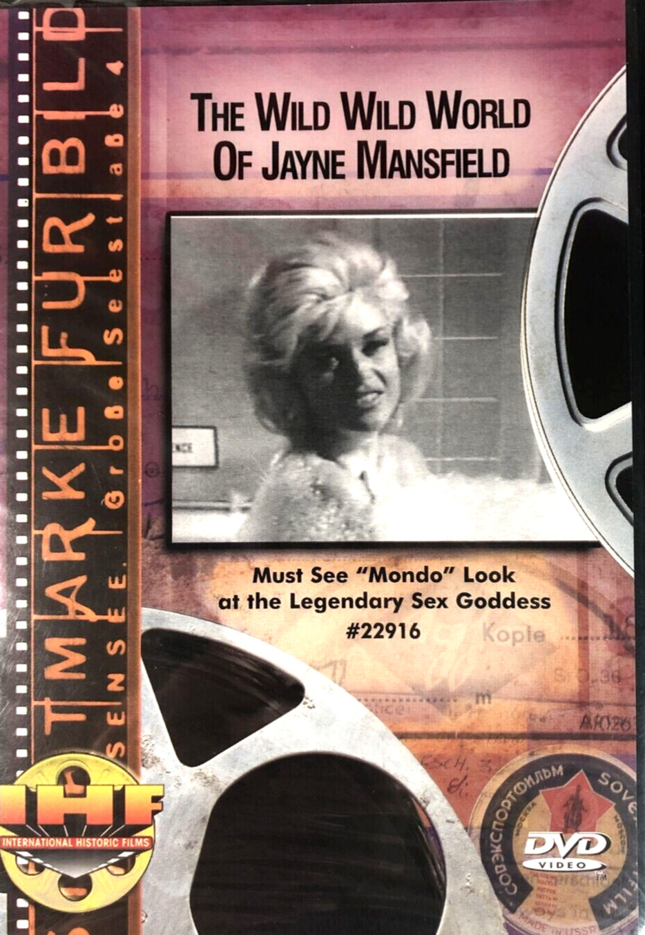 The Wild Wild World of Jayne Mansfield DVD WITH COVER AS SHOWN