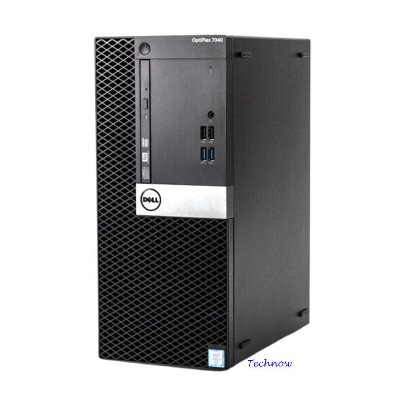 Dell Desktop Tower Computer PC Intel i7 16GB RAM 2TB SSD WIFI DVD Windows 10 Pro