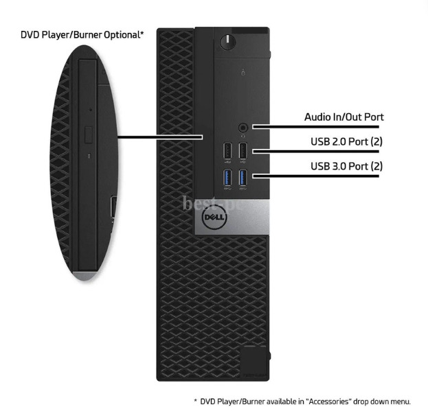 Dell Desktop Computer PC i7, up to 64GB RAM, 4TB SSD, Windows 11 or 10, WiFi BT