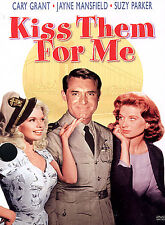 Kiss Them for Me, Good DVD, Cary Grant, Jayne Mansfield, Leif Erickson, NR