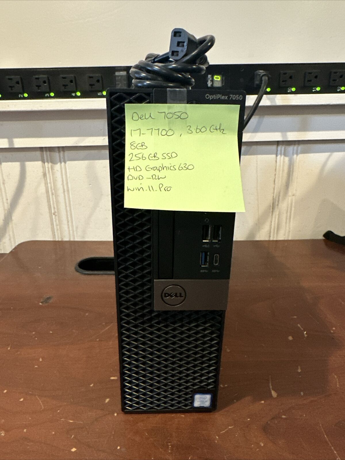 Dell Optiplex 7050 SFF intel Core i7-7700, 3.60GHz, 8GB RAM 256GB SSD Win11 pro