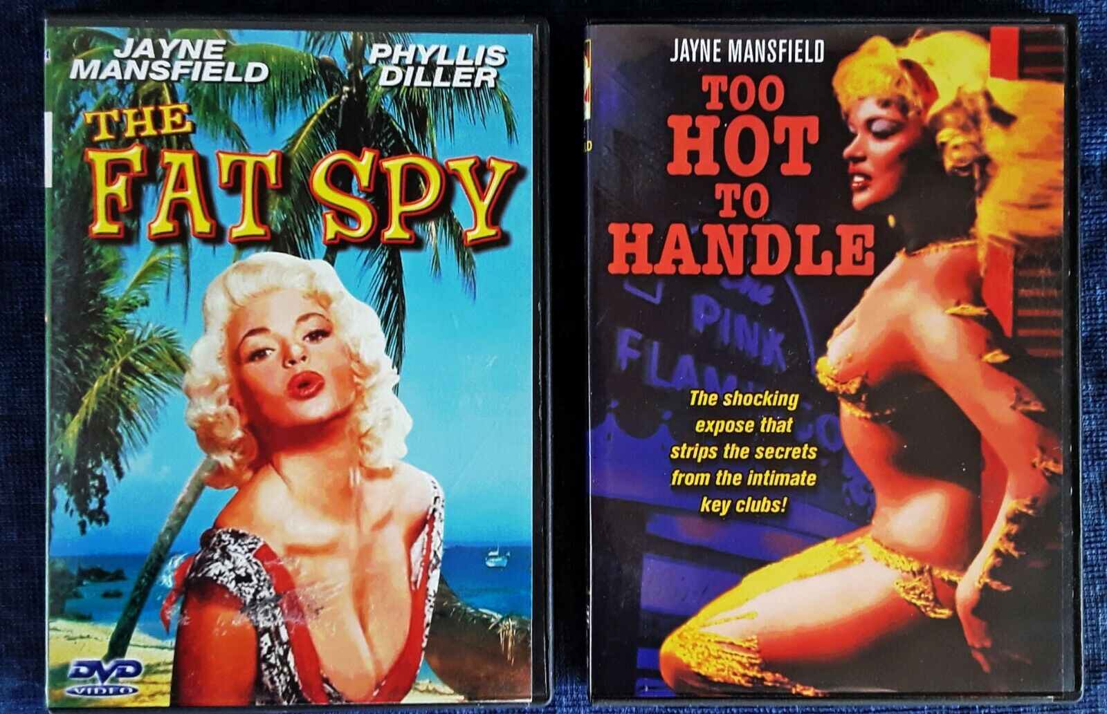 JAYNE MANSFIELD – FAT SPY + TOO HOT TO HANDLE  -2 DVD LOT