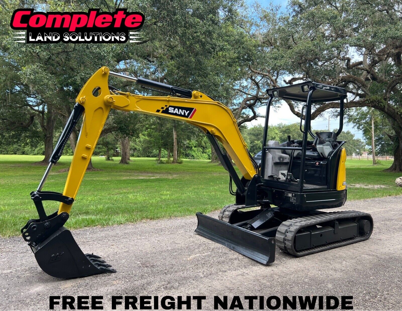2017 SANY SY35U MINI EXCAVATOR – OPEN CAB – 1588 HOURS – FREE FREIGHT