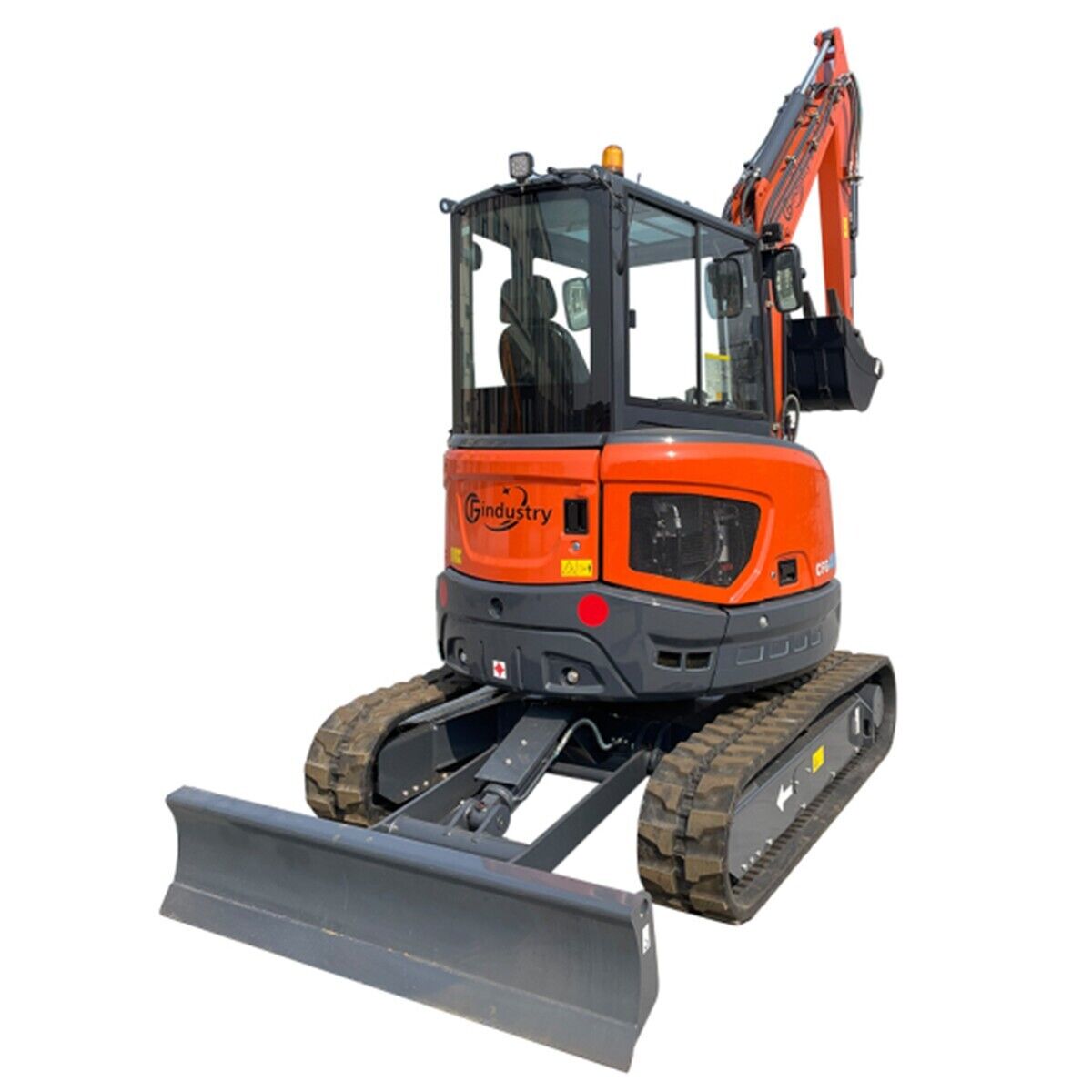 CFG 40UF Mini Excavator 3.85 Ton Hydraulic Rubber Steel Track w/Heat Air Radio