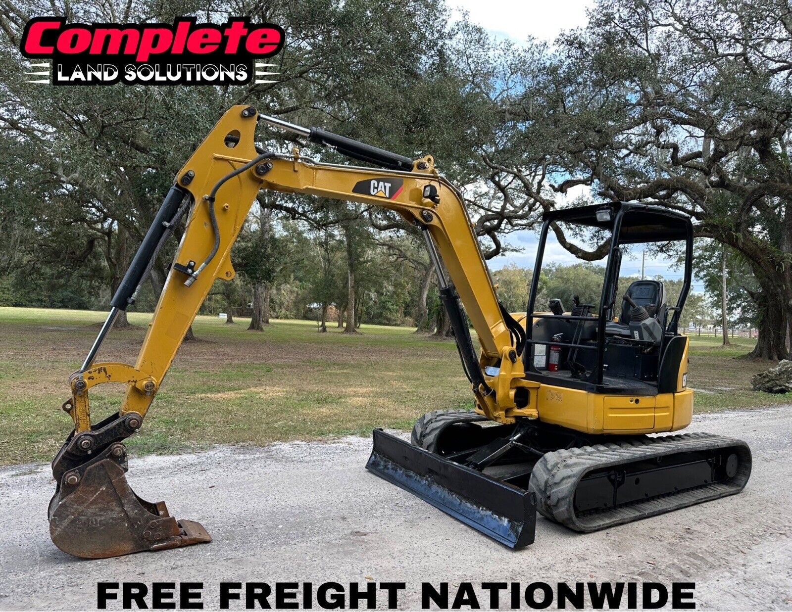 2014 CATERPILLAR 305E CR MINI EXCAVATOR – QUICK ATTACH BUCKET – FREE FREIGHT
