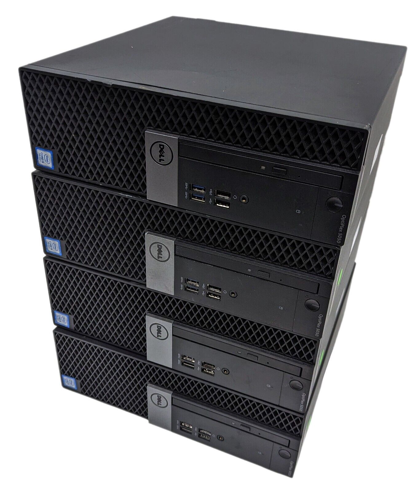 Lot of 4 Incomplete Dell OptiPlex 5050 SFF Desktop i5-7500 3.40GHz 16GB RAM