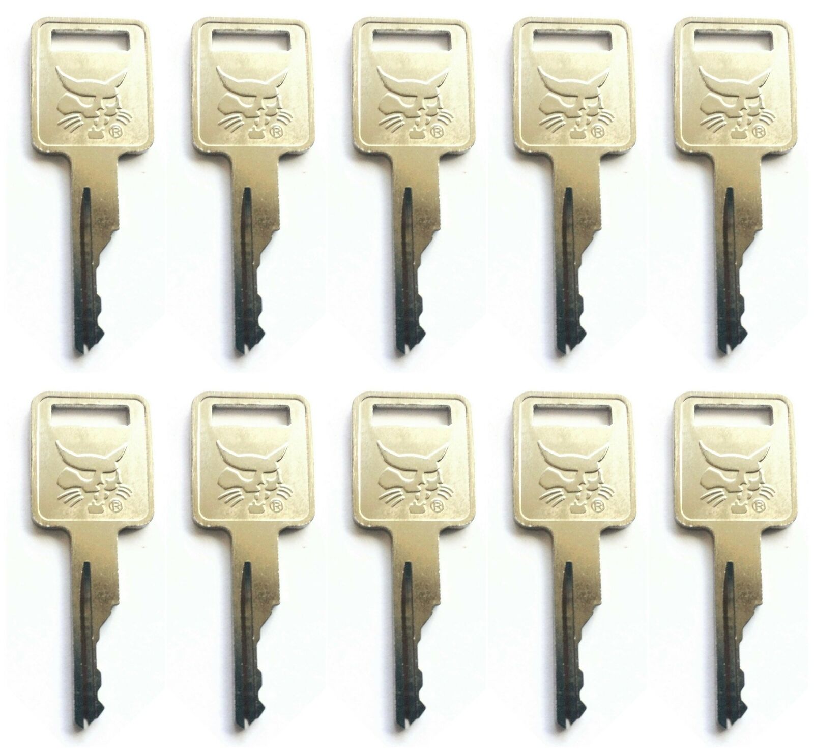 (10) Ignition Key For Bobcat Skid Steer Loaders and Mini Excavators 6693241 D250