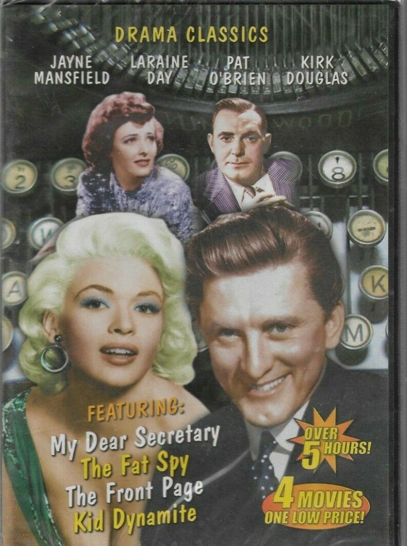 Drama Classics 4 Movies DVD New Kid Dynamite Kirk Douglas Jayne Mansfield
