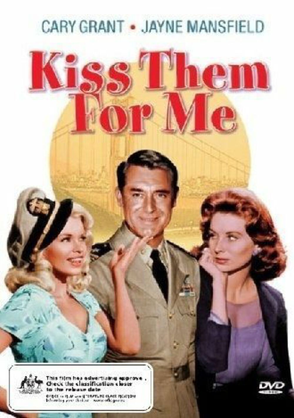 KISS THEM FOR ME (DVD, 2005) Region 4 Cary Grant, Jayne Mansfield t45