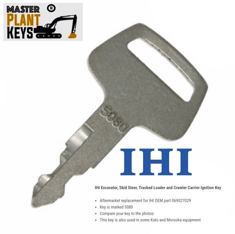 5080 IHI CHIEFTAIN Master Plant Excavator Digger Key + FAST FREE POST !