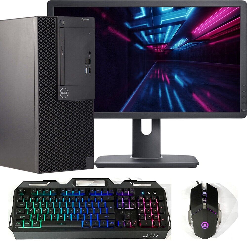 Dell Gaming PC Desktop i5 32GB RAM 2TB HD 22in LCD Windows 10 NVIDIA Graphics