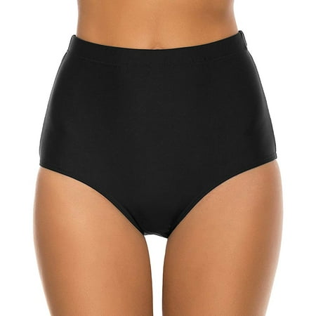 Women’s High Waisted Bikini Bottoms Plus Size Tummy Control Full Coverage Bathing Suit Bottoms Swimsuits for Women Fruncido