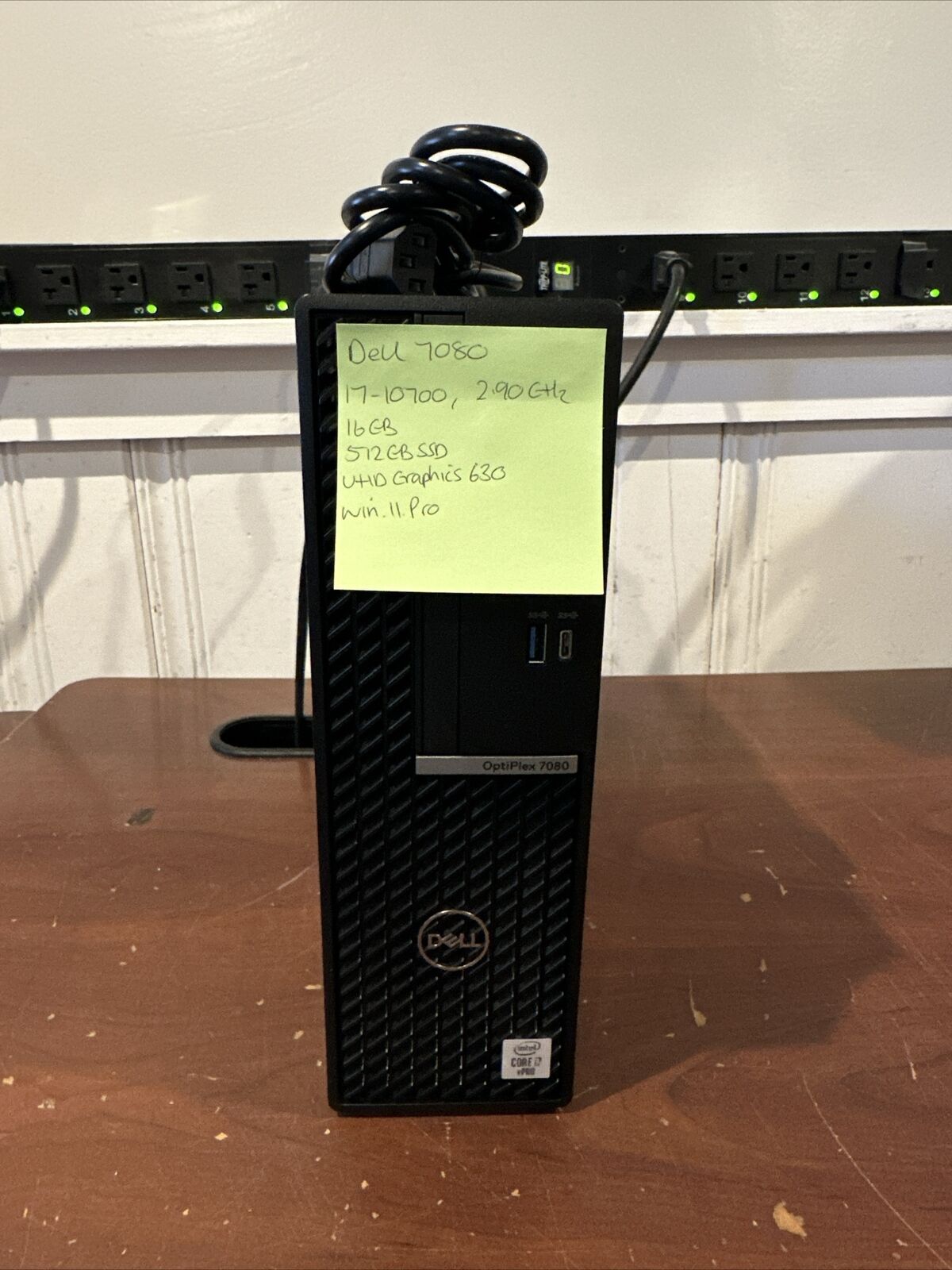Dell Optiplex 7080 SFF intel Core i7-10700, 2.90GHz, 16GB RAM 512GB SSD Win11P