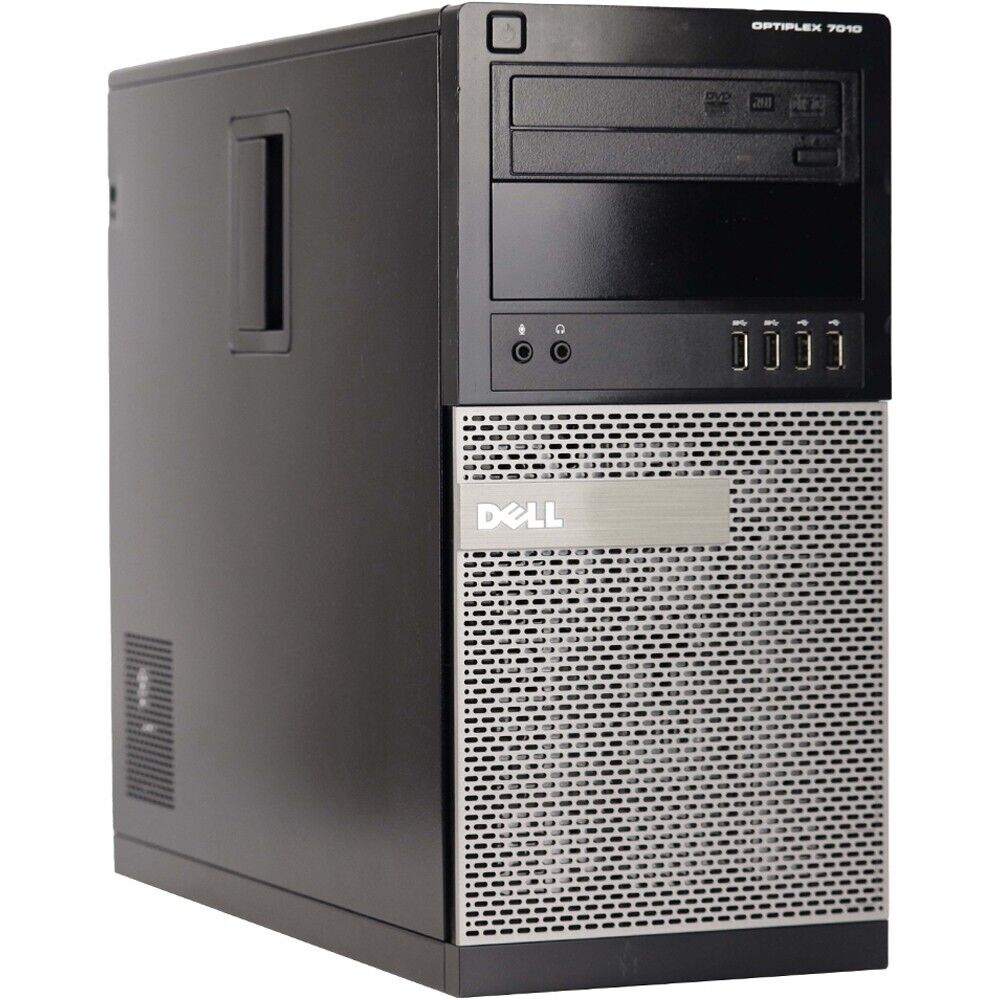 Dell OptiPlex Tower Desktop Computer 8GB RAM 1TB HD Windows 10 Wi-Fi DVD/RW