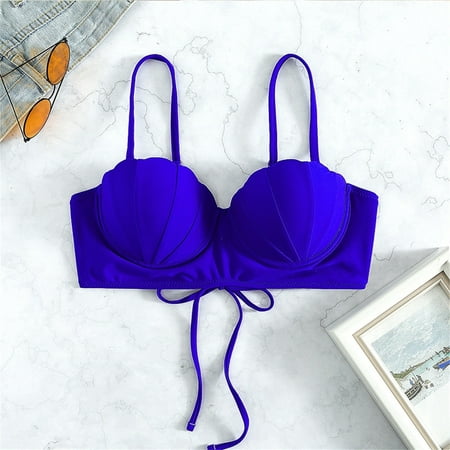 Midewhik Independence Day Period Swimwear Strappy Seashell Bikini Top Swim Tops Push Up Bathing Suit Tops For Women With Underwire Swimsuit Tops Midewhik Independence Day Period Swimwear Strappy Seashell Bikini Top Swim Tops Push Up Bathing Suit Tops For Women With Underwire Swimsuit Tops