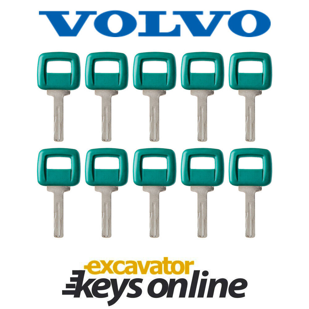 Volvo Laser Cut Keys (Set of 10) Excavator Grader  Dumper, 11039228