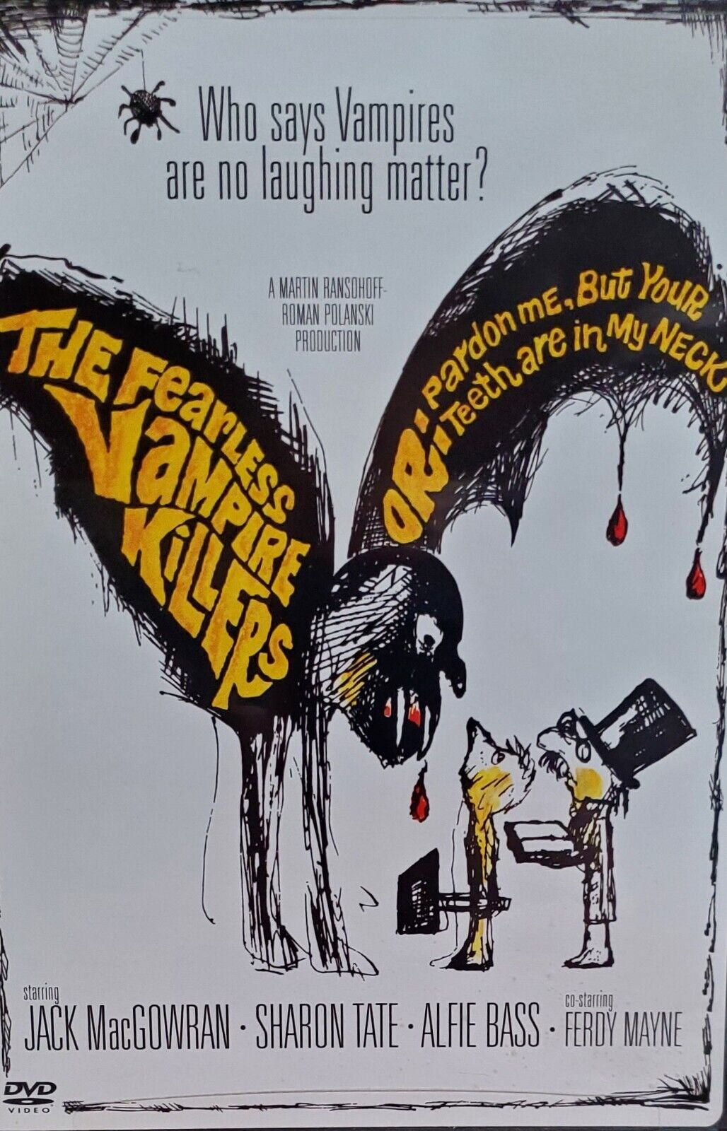 The Fearless Vampire Killers DVD, WB, NR, WIDESCREEN, SHARON TATE, JACK MacGOWRA