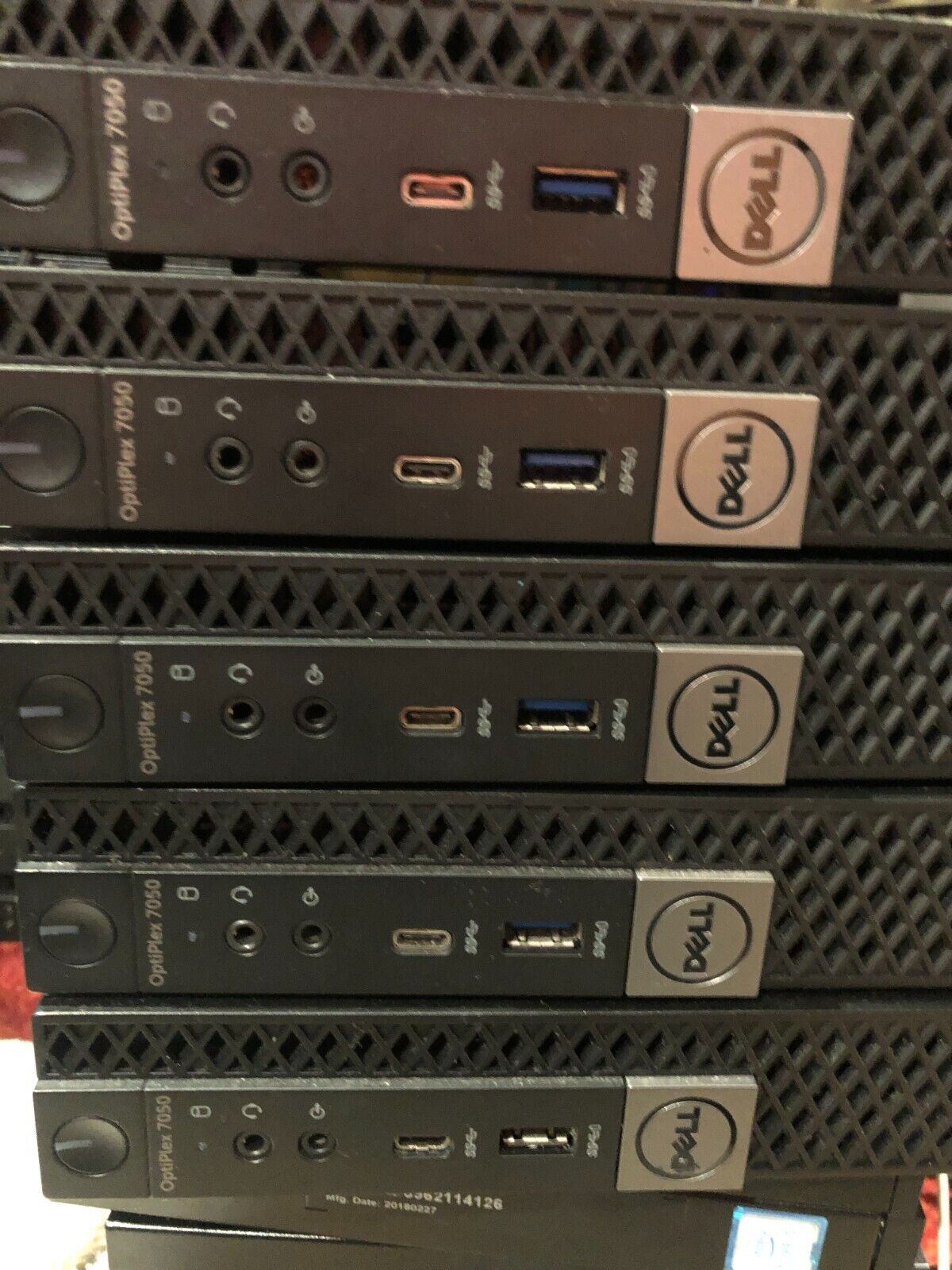 Lot Of 5 Dell Optiplex 7050 Micro i5-6500T 2.50GHz 8GB PC Only