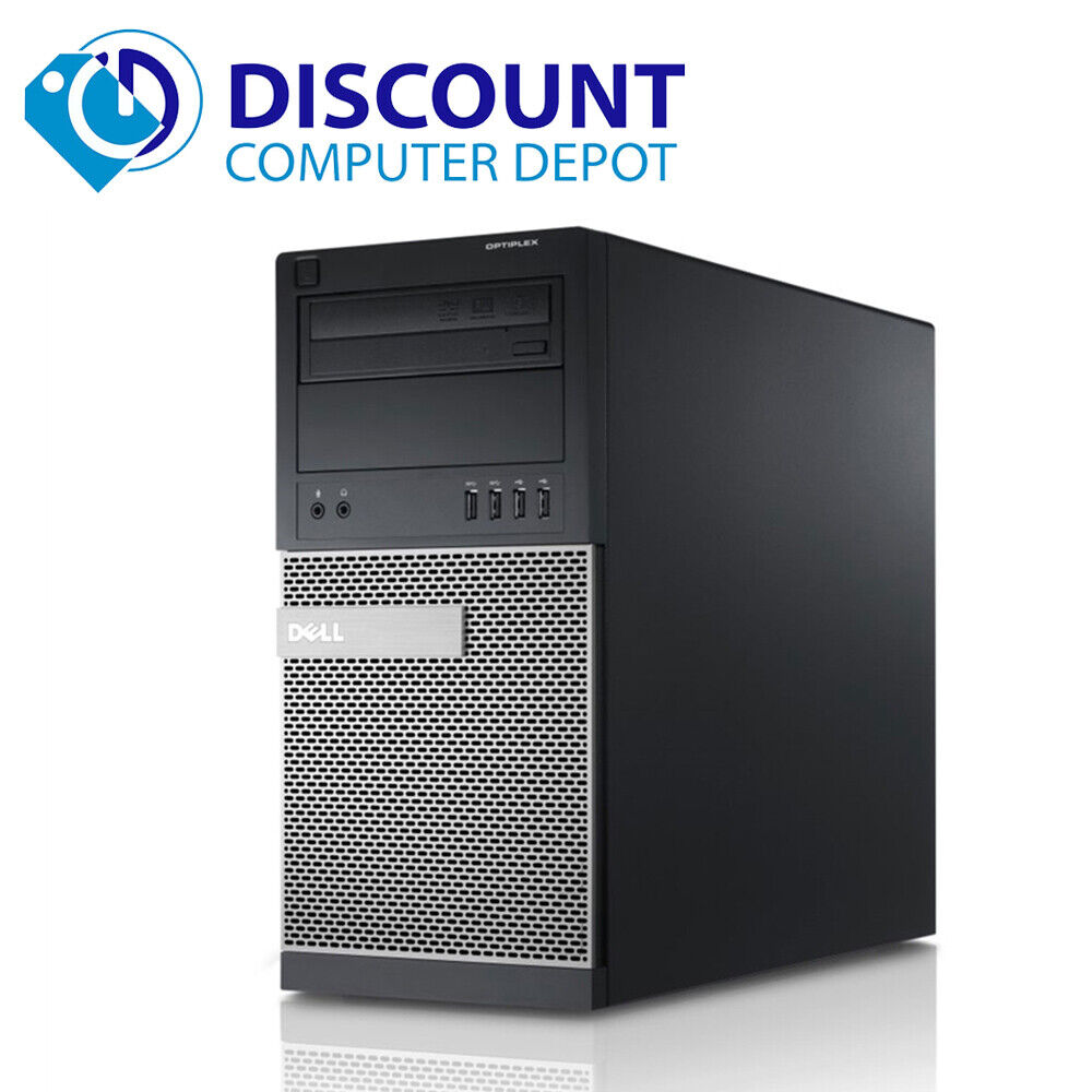 Dell Optiplex Core i5 Desktop Computer Windows 10 PC Tower HD 8GB 250GB Wifi