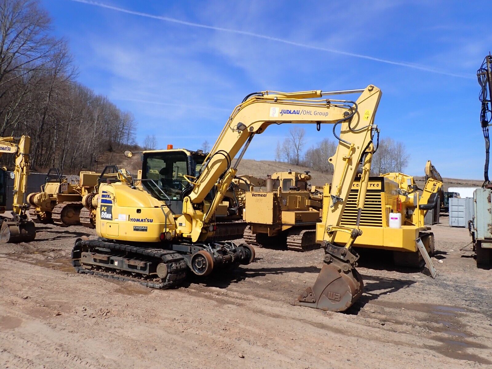 2016 Komatsu PC88MR-10 Hydraulic Excavator HI RAIL! A/C EROPS STREET PADS PC88