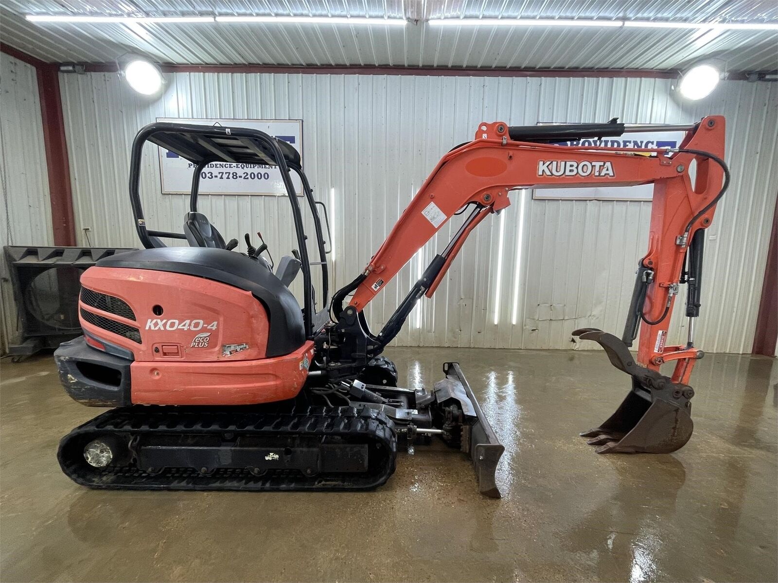 2015 KUBOTA KX040-4 OROPS THUMB 6-WAY BLADE MINI COMPACT TRACK EXCAVATOR