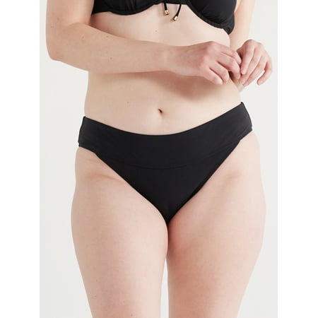 Time and Tru Women’s and Plus Hipster Swim Bottoms, Sizes S-3X