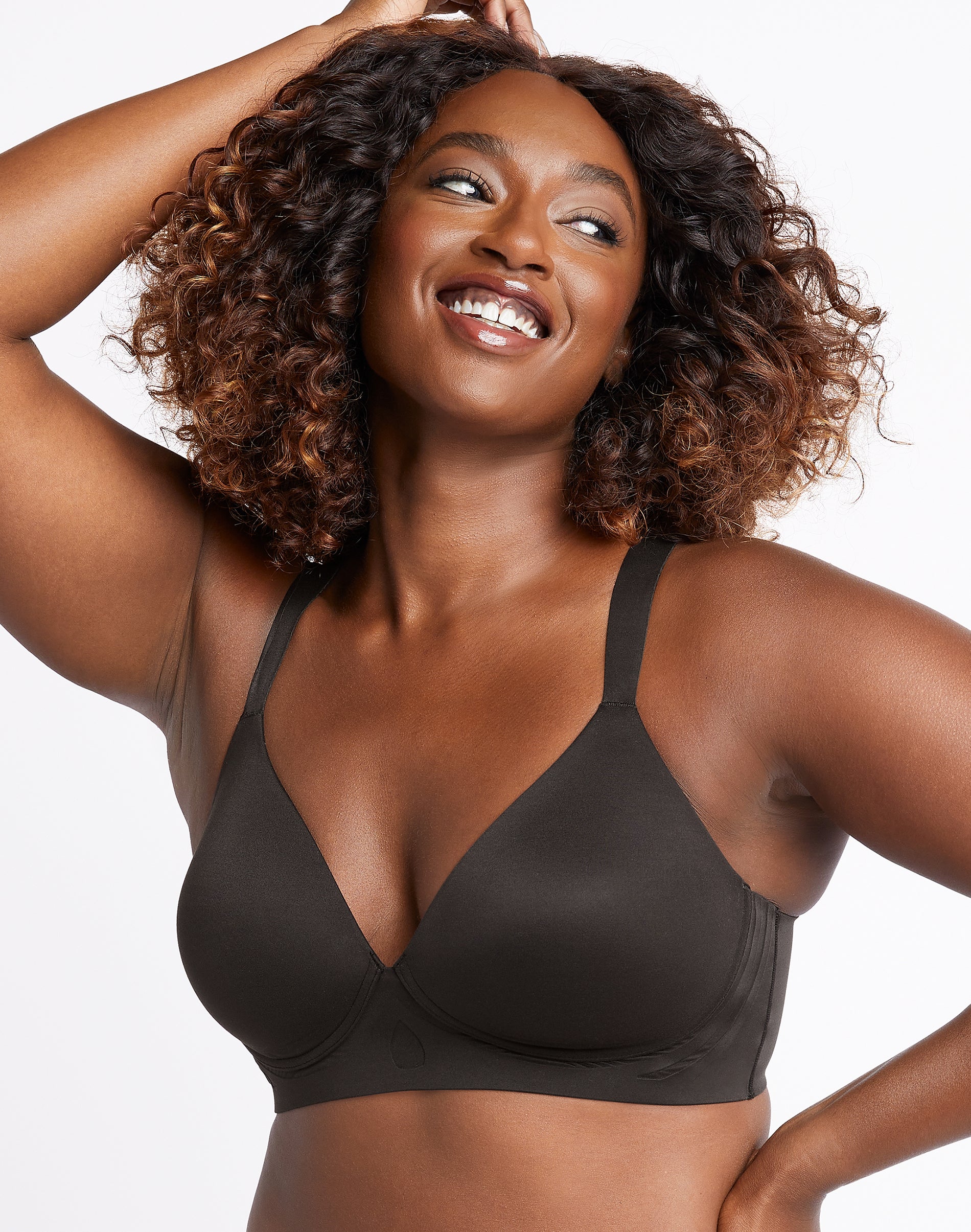 Bali Comfort Revolution Ultimate Wireless Support Bra Black 2XL Women’s
