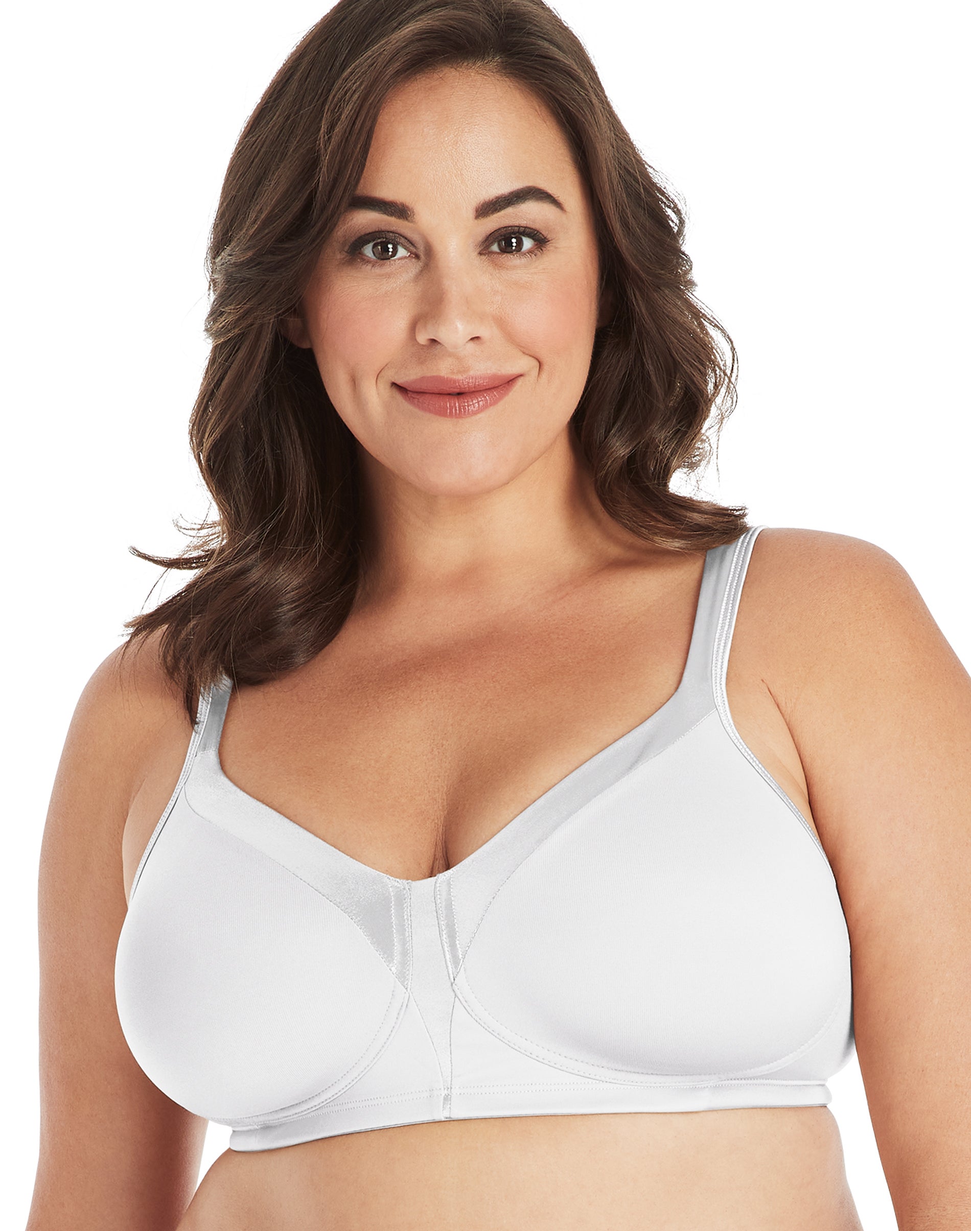 Playtex 18 Hour Silky Soft Smoothing Wireless Bra White 38D Women’s
