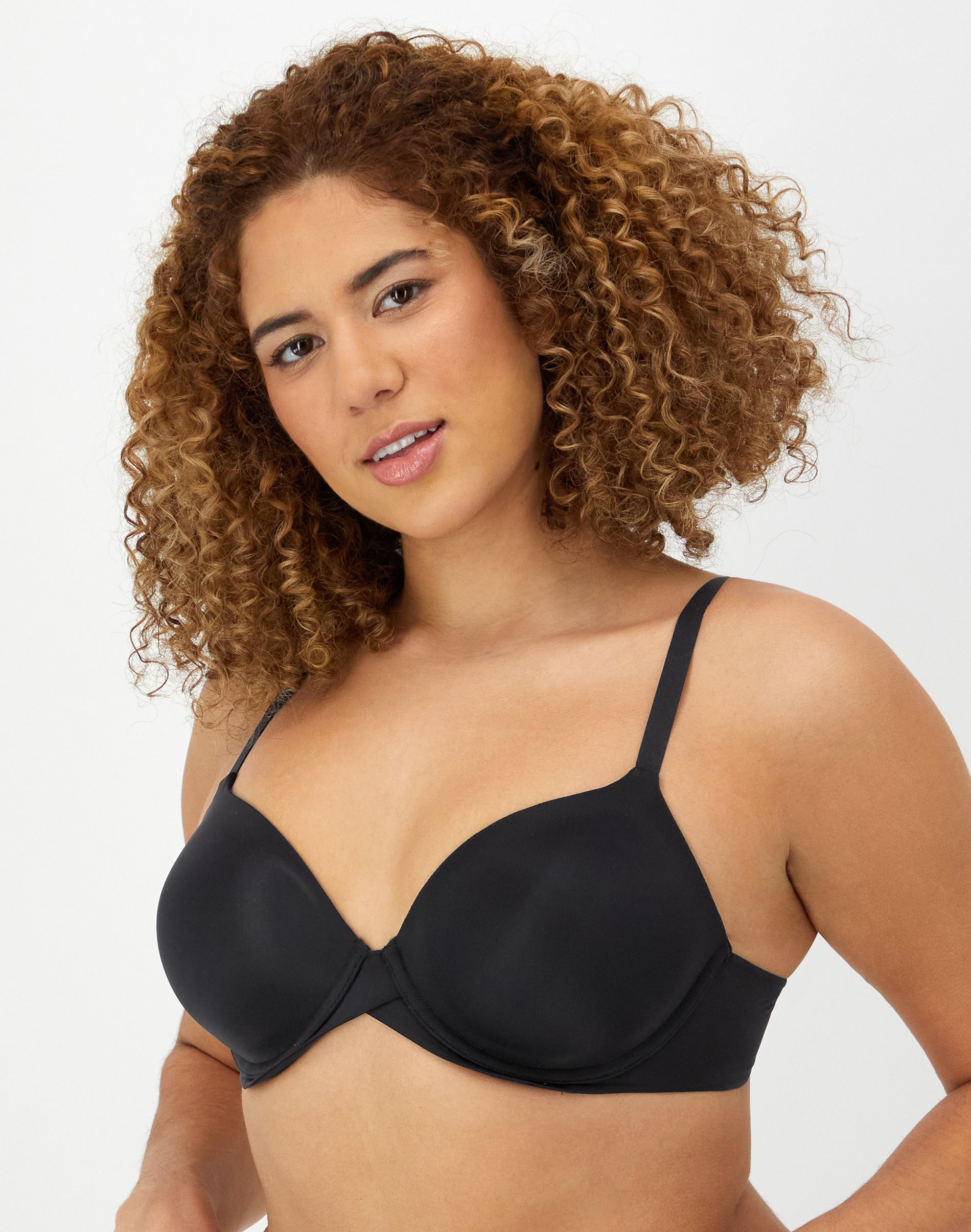 Maidenform One Fab Fit Everyday Modern Demi Underwire Bra Black 36B Women’s